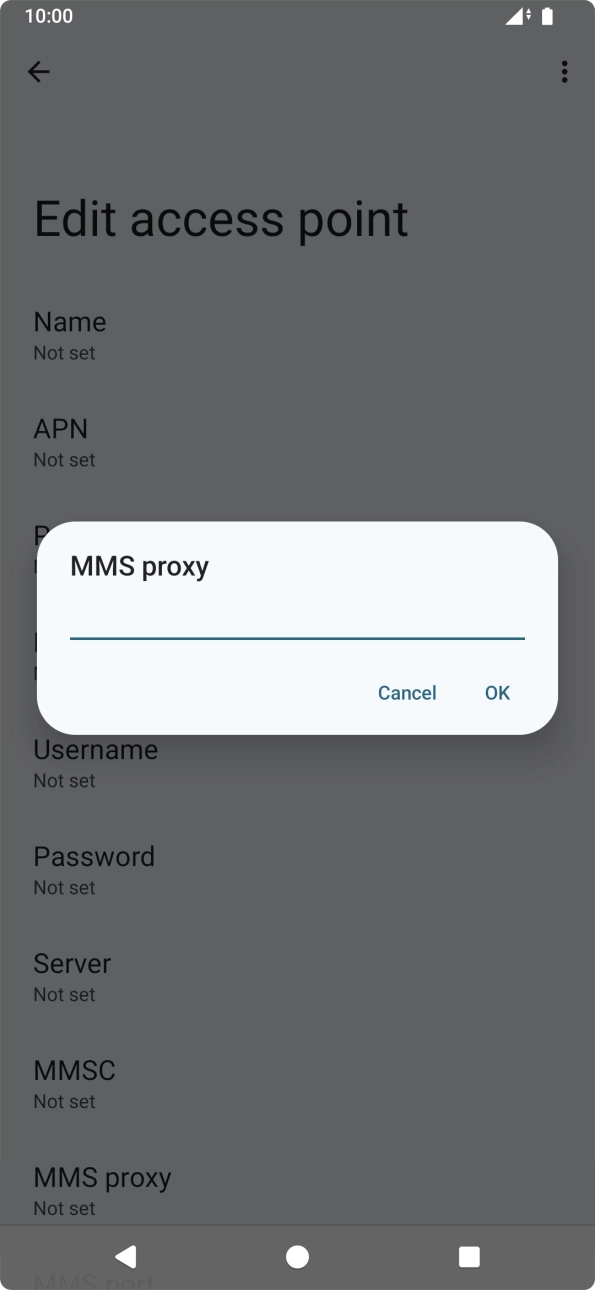 Key in 82.132.254.1 and press OK. Key in 82.132.254.1 and press OK.