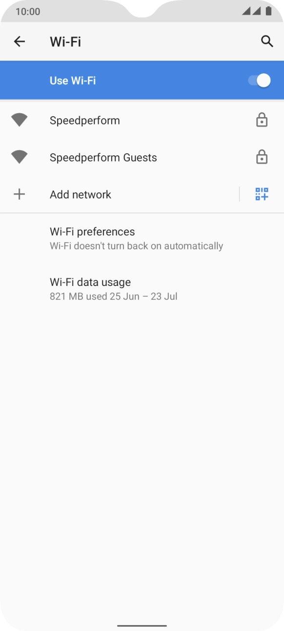 Press Wi-Fi preferences. Press Wi-Fi preferences.