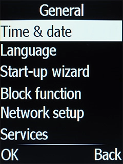 Select Network setup.