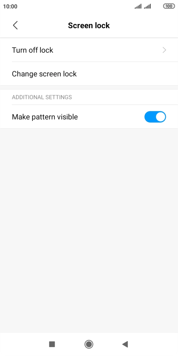 Press Turn off lock and key in the current phone lock code. Press Turn off lock and key in the current phone lock code.