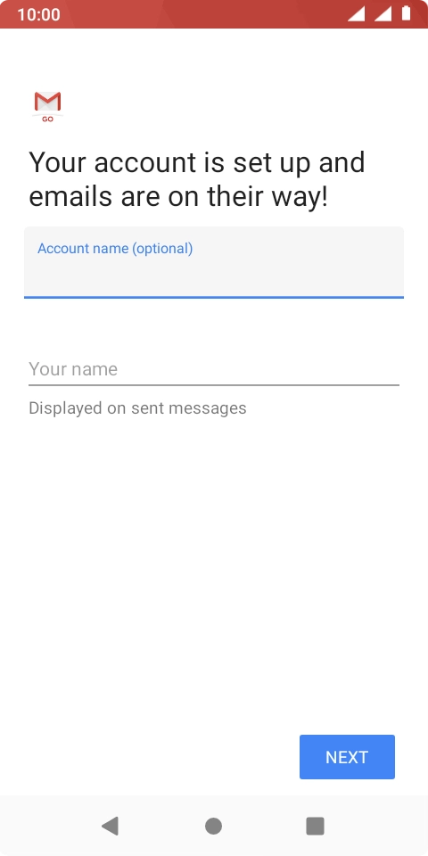Press Your name and key in the required sender name. Press Your name and key in the required sender name.