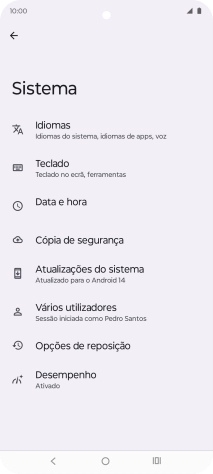Prima Data e hora.