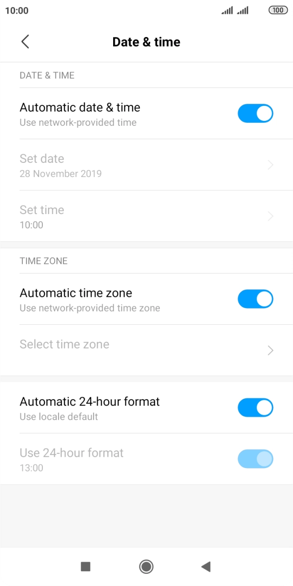 Press the Home key to return to the home screen.