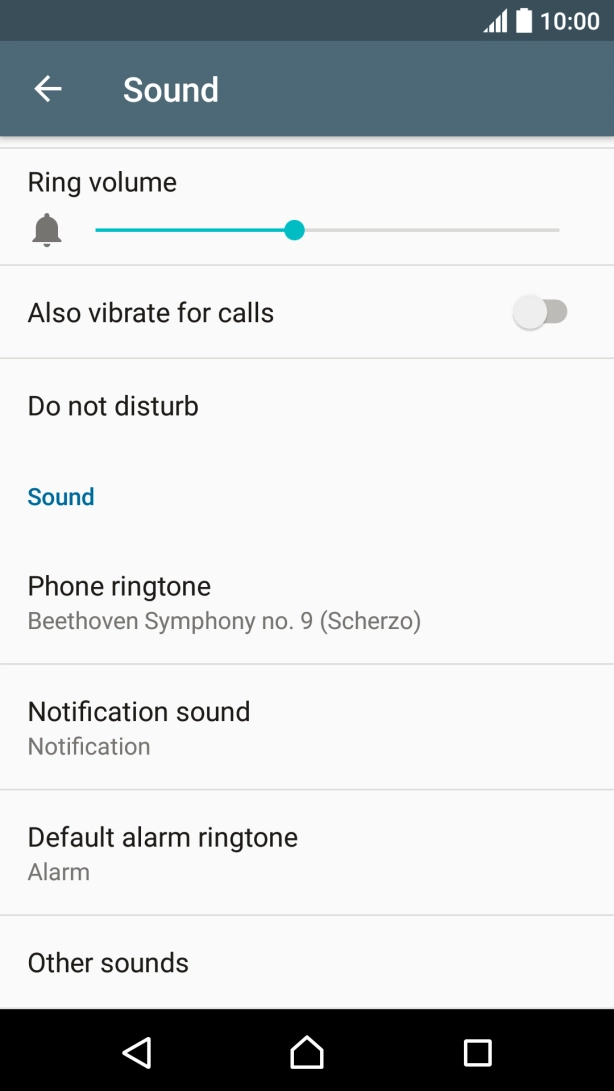 Press the Home key to return to the home screen.