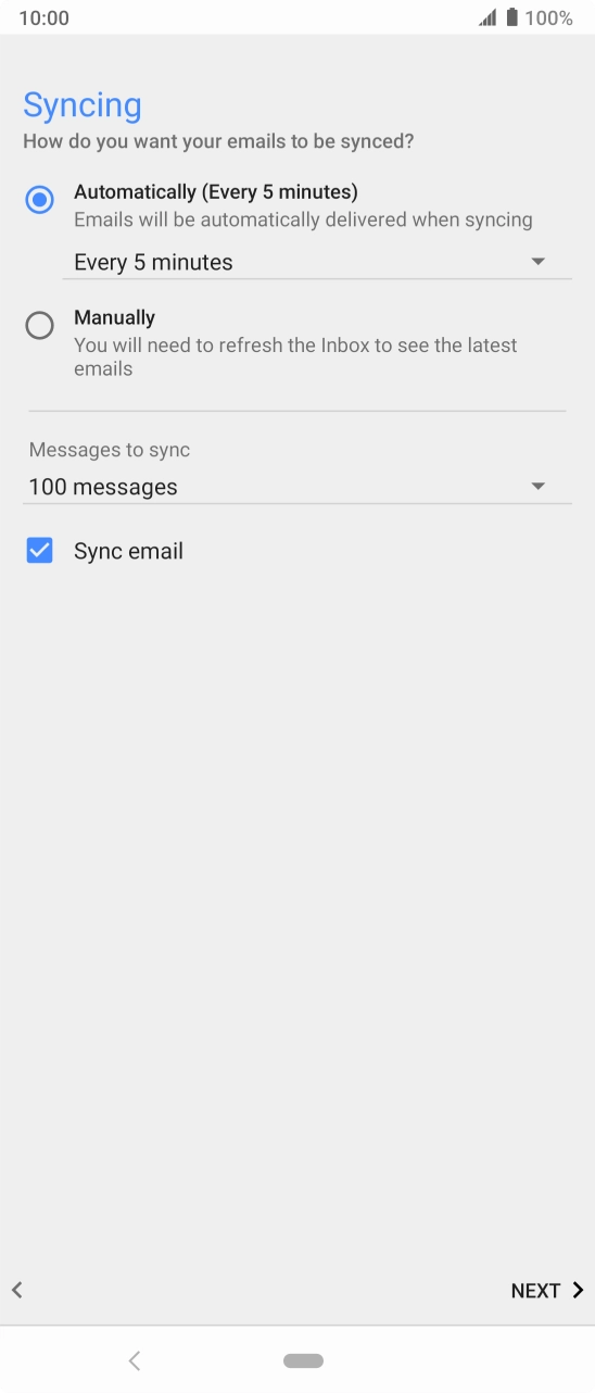 Press the drop down list below 'Automatically'. Press the drop down list below 'Automatically'.