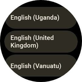 Press the required language. Press the required language.