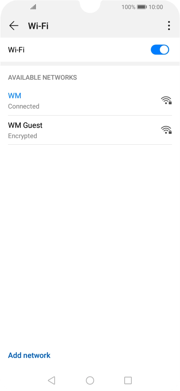Press the Home key to return to the home screen.