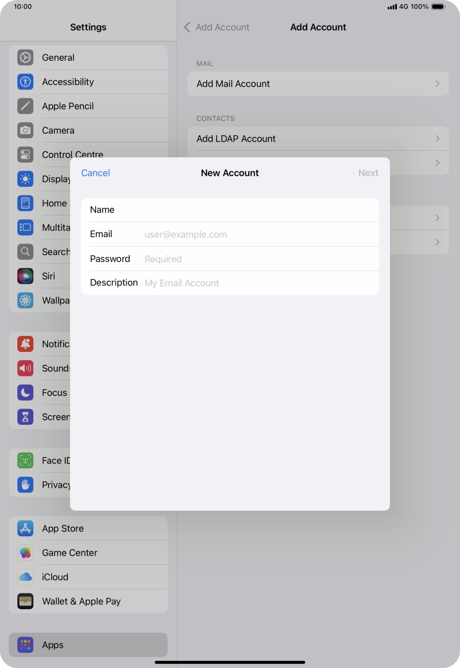Press Email and key in your email address. Press Email and key in your email address.