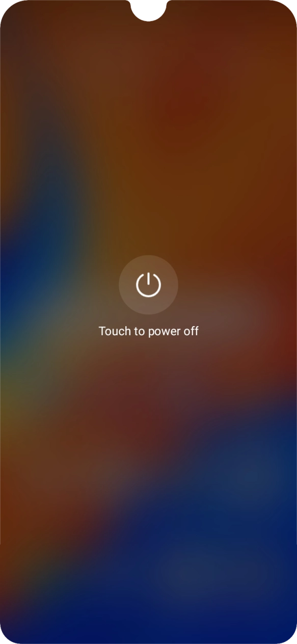Press Touch to power off.