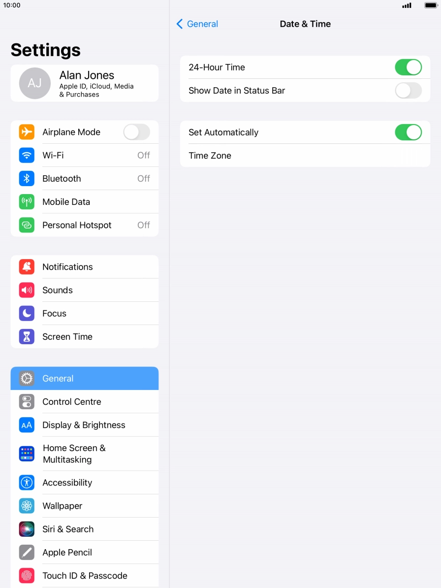 Press the Home key to return to the home screen.