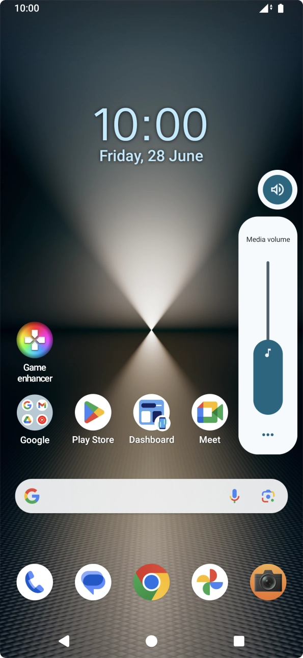 Press the sound mode icon.