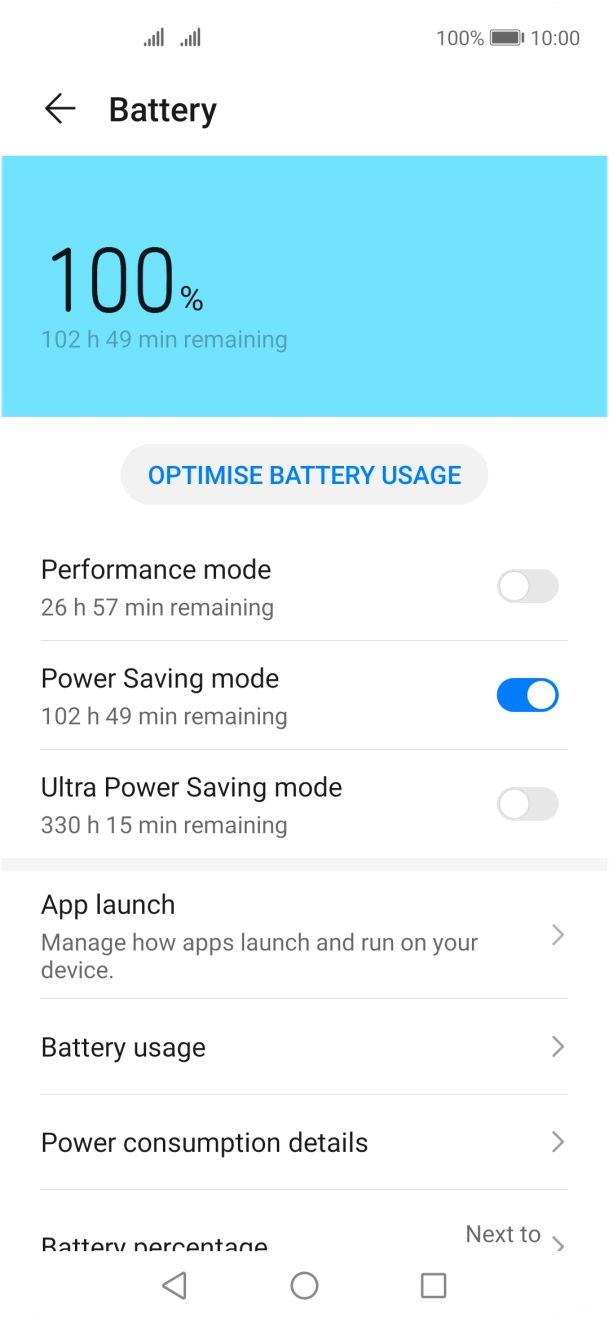 Press the Home key to return to the home screen.