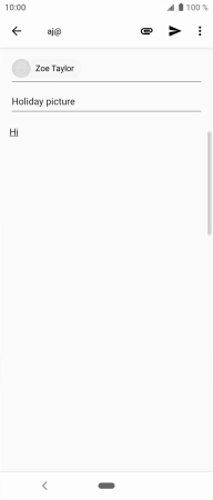 Press the attachment icon.
