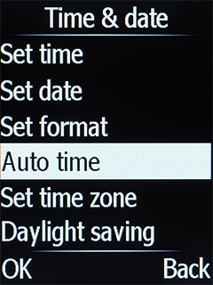 Select Auto time.
