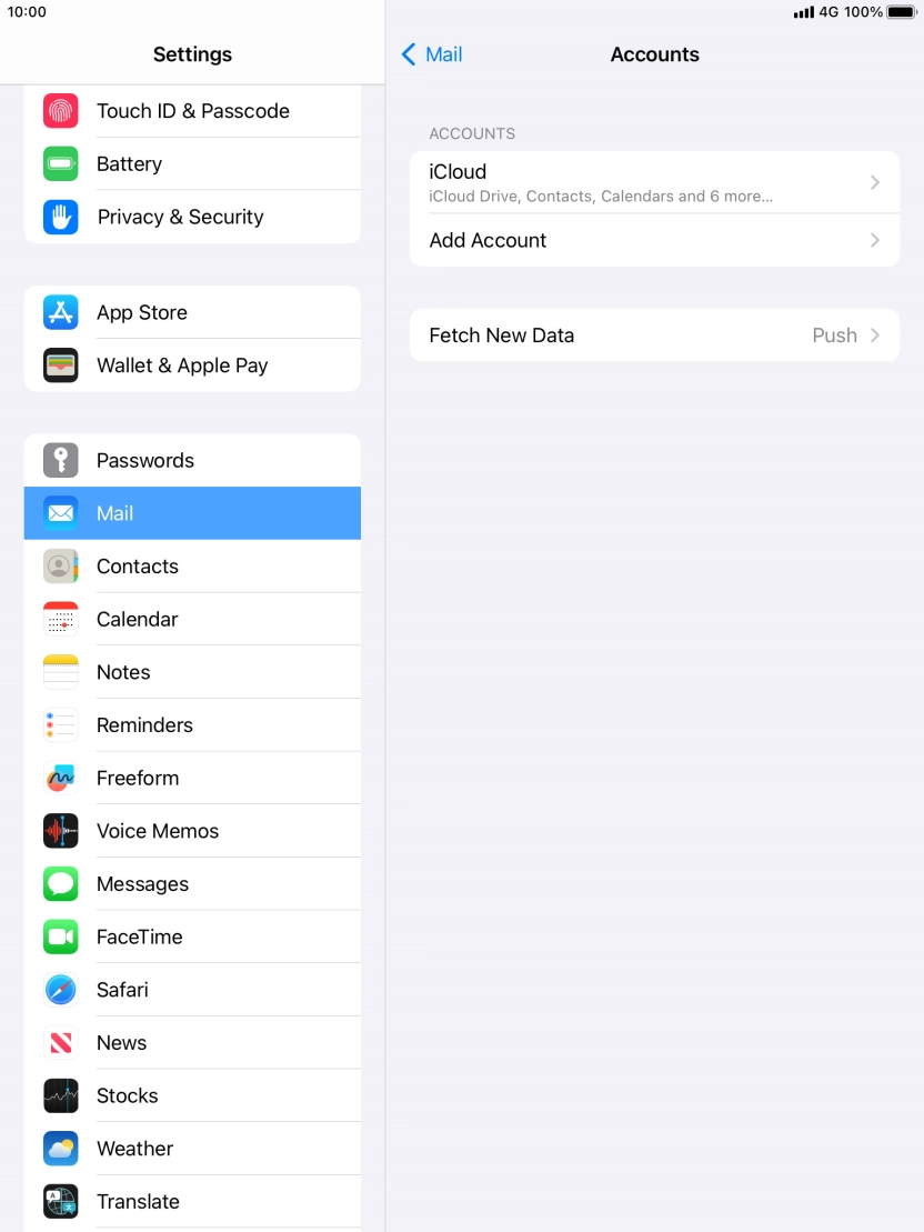 Press Add Account. Press Add Account.