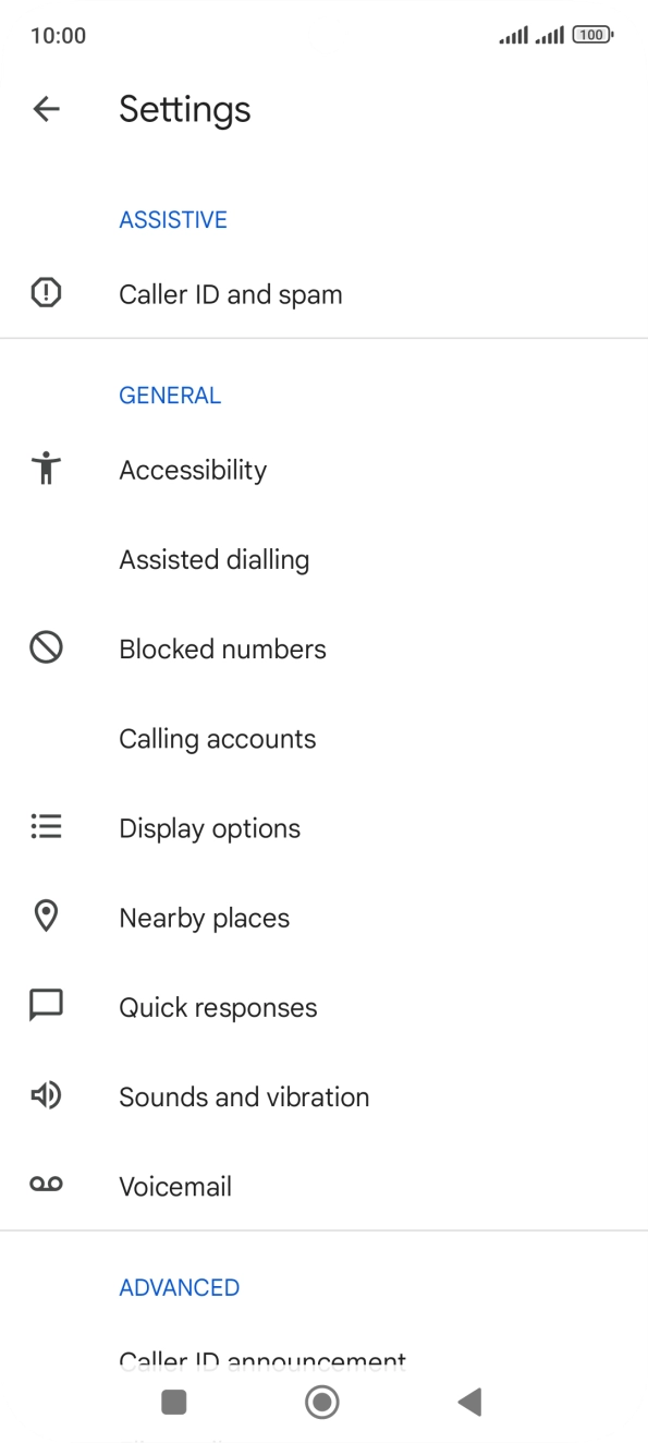 Press Calling accounts. Press Calling accounts.