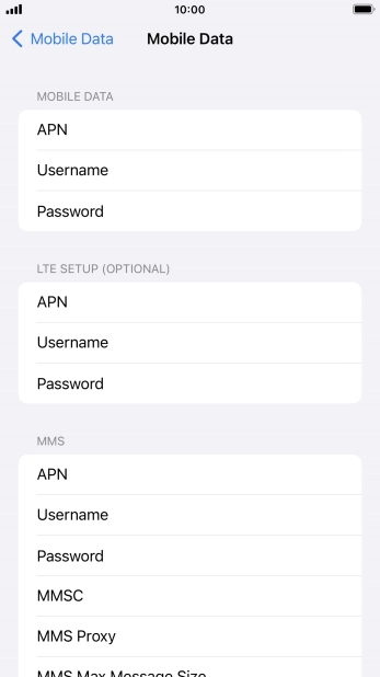 Press APN and key in wap.o2.co.uk.