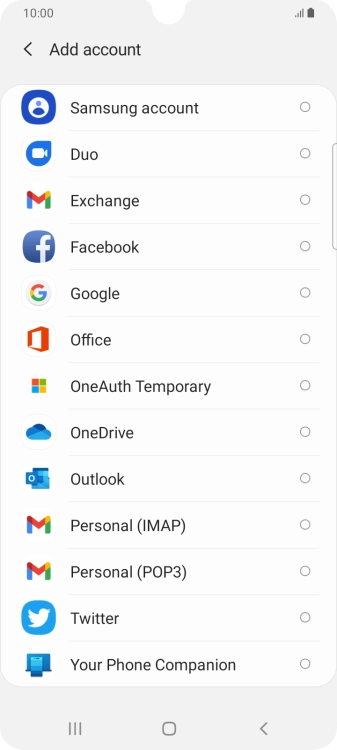 Press Google.