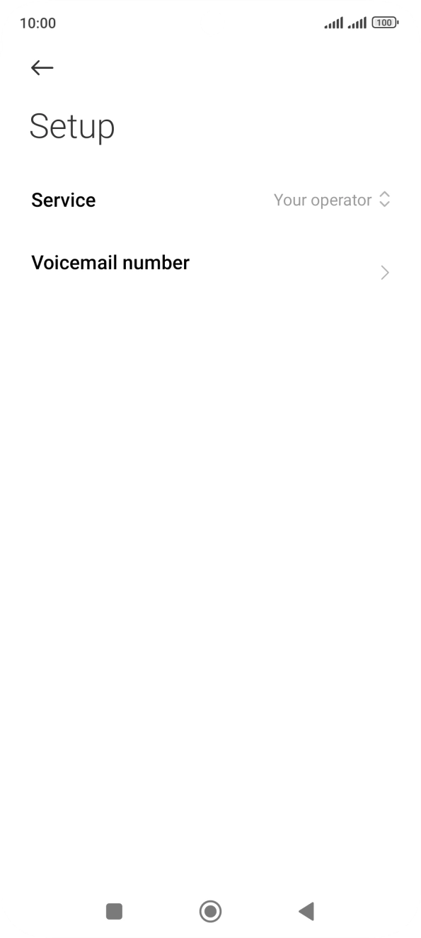 Press Voicemail number.