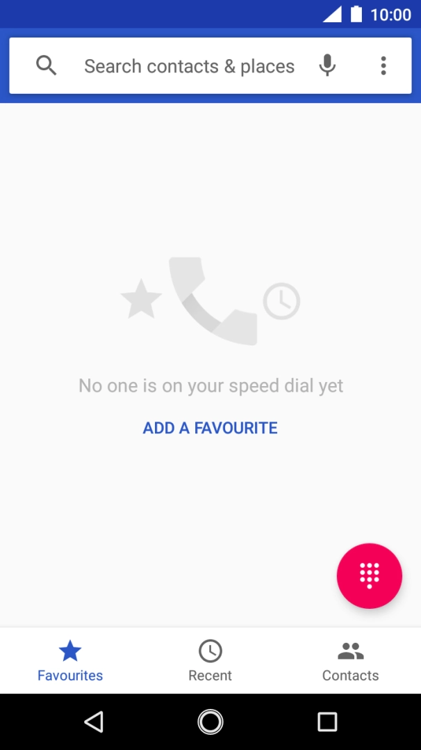 Press the menu icon.