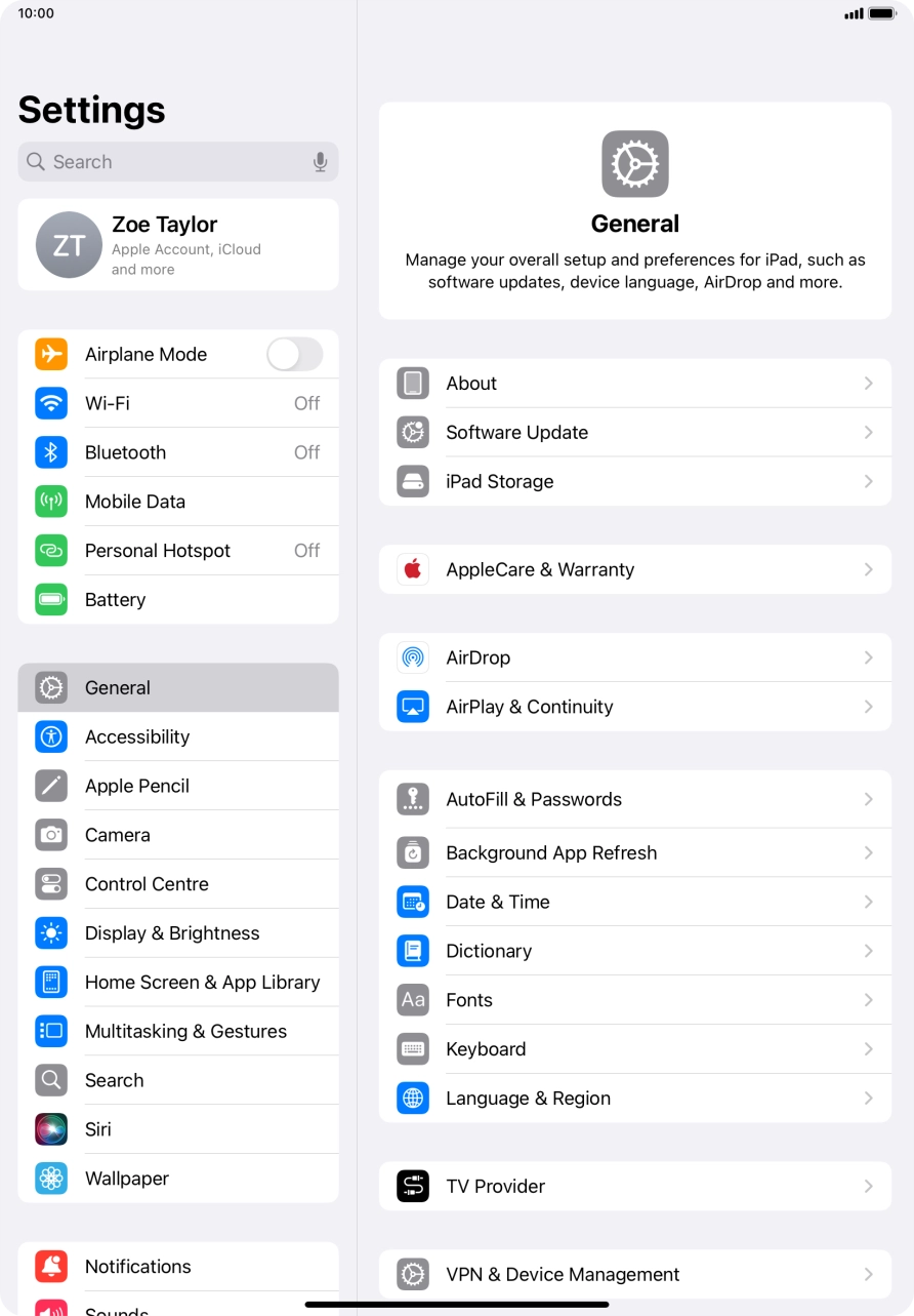 Press Display & Brightness. Press Display & Brightness.