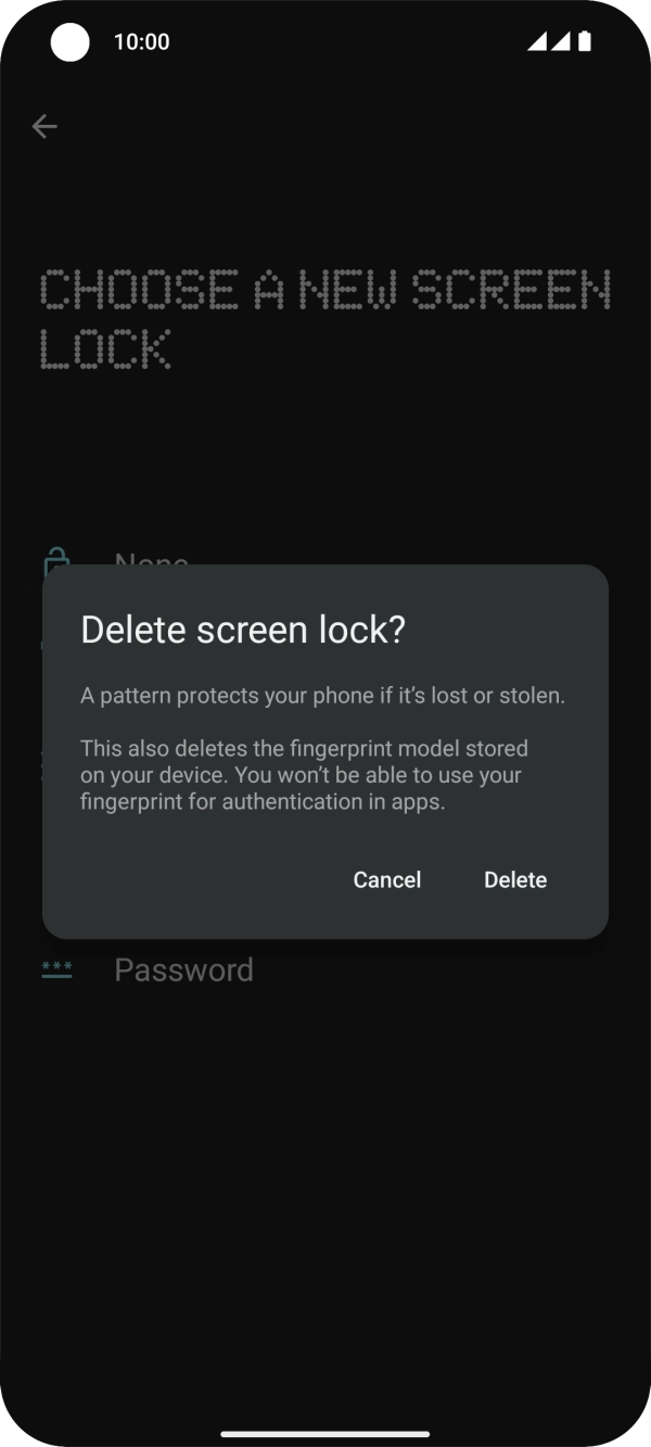 Press Delete. Press Delete.