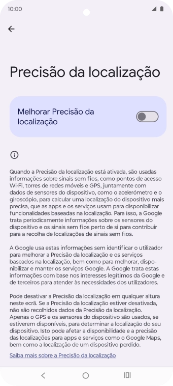 Se premir o indicador junto a 