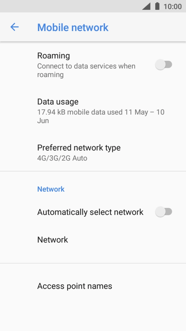 If you want to select a network automatically, press the indicator next to 'Automatically select network' to turn on the function. If you want to select a network automatically, press the indicator next to 'Automatically select network' to turn on the function.