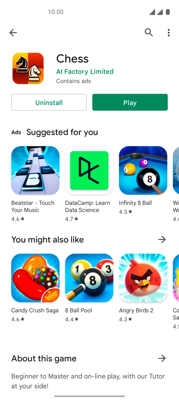 Slide your finger upwards starting from the bottom of the screen to return to the home screen.