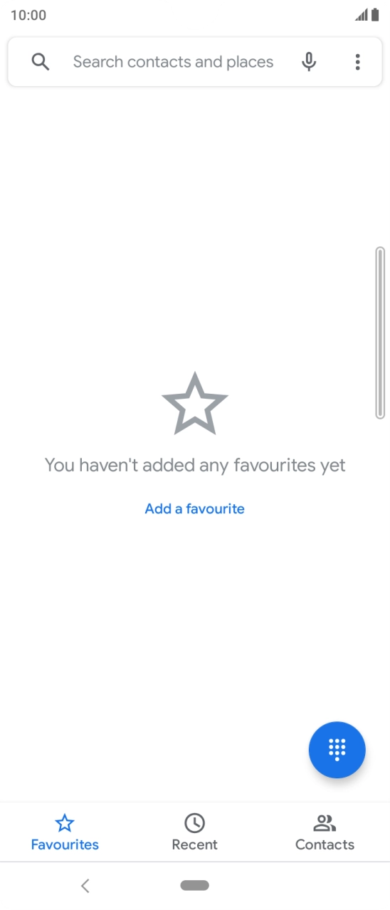 Press the menu icon.