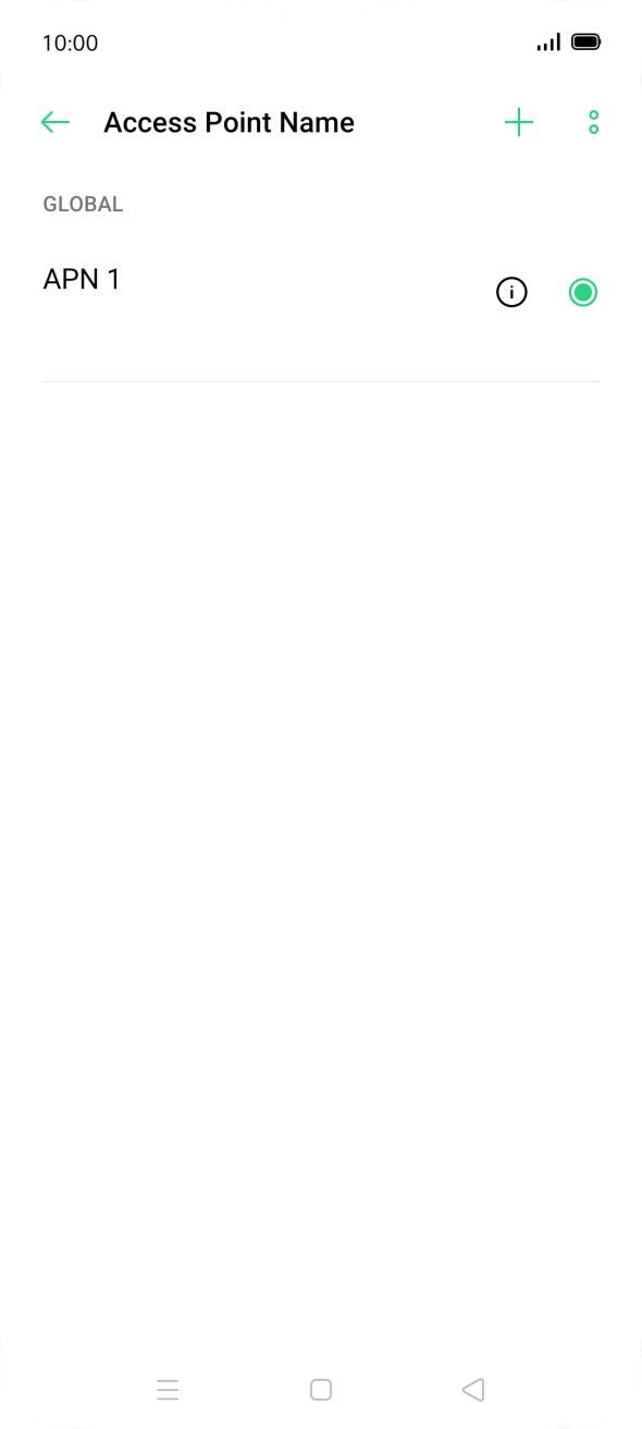 Press the add icon. Press the add icon.