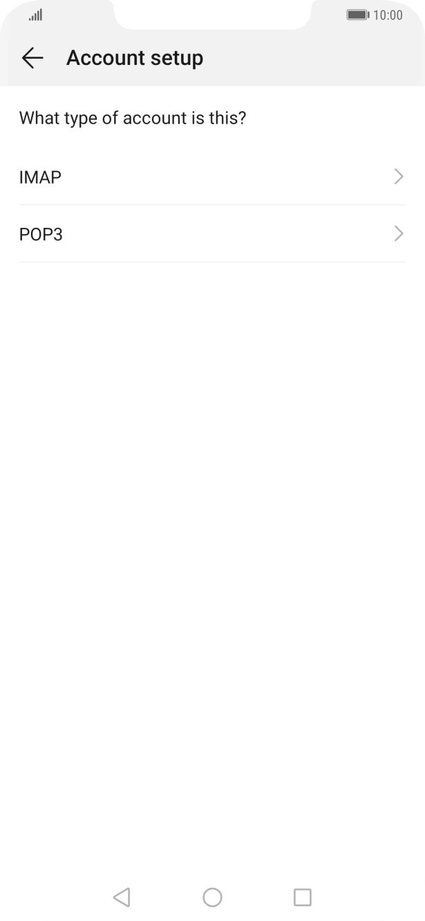 Press POP3. Press POP3.