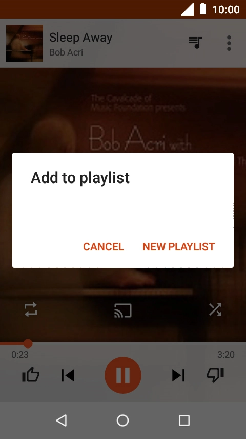 Press NEW PLAYLIST. Press NEW PLAYLIST.