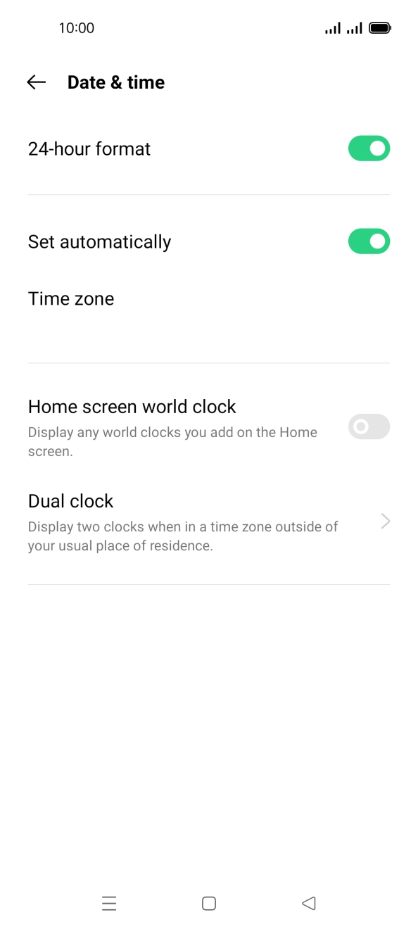 Press the Home key to return to the home screen.