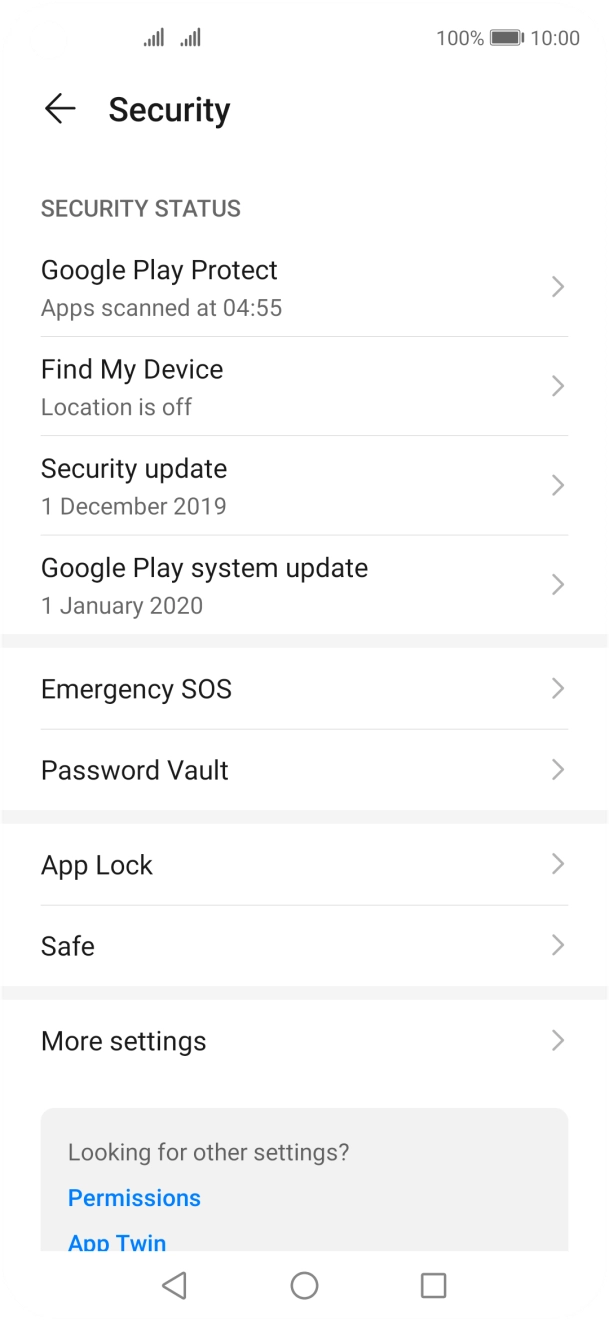 Press More settings.