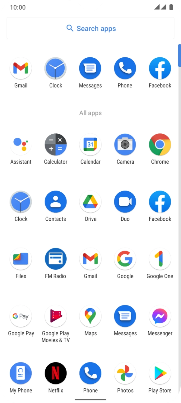 Press Gmail. Press Gmail.