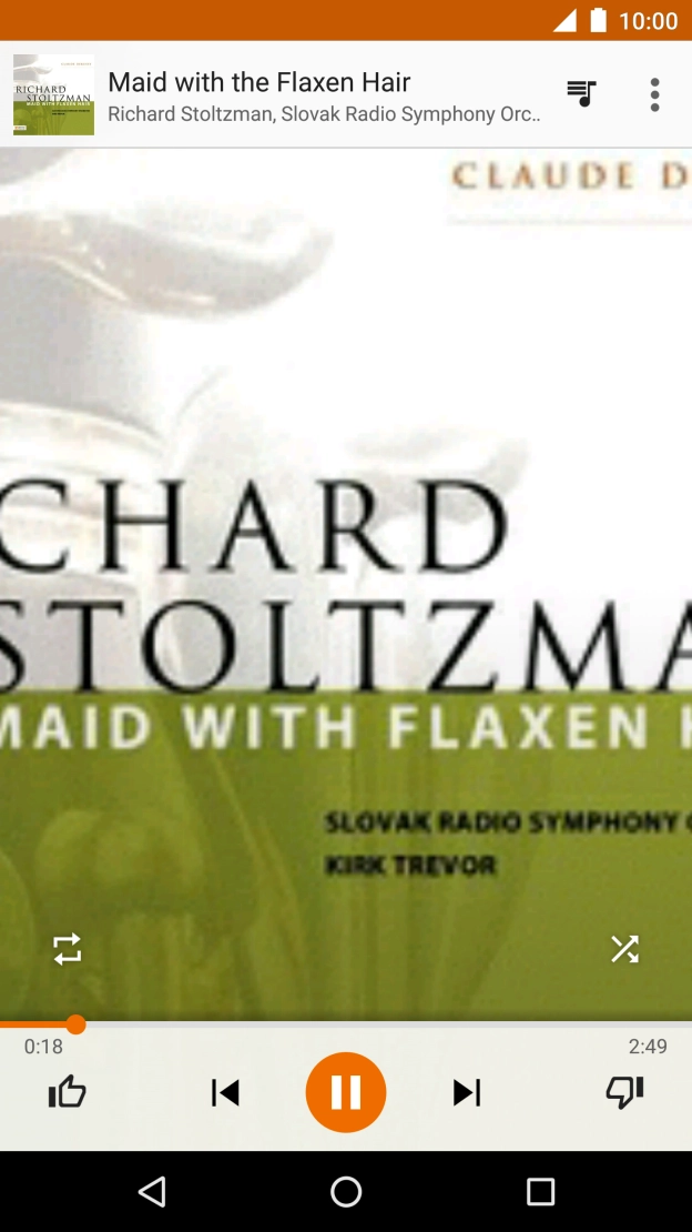 Press arrow right to go to the next audio file.