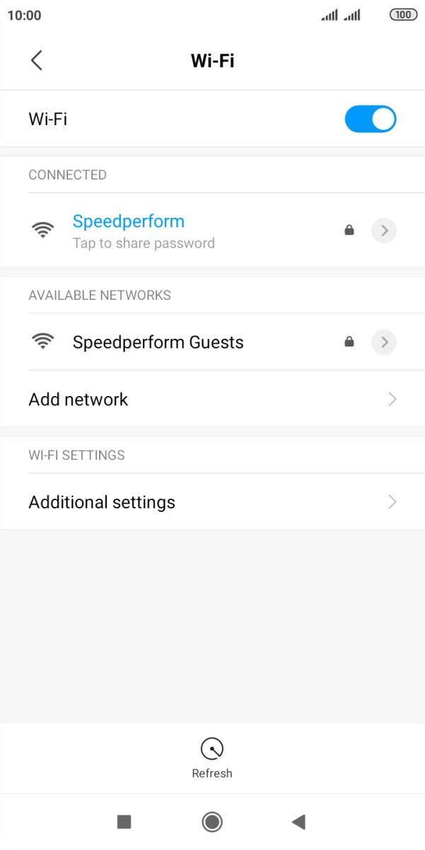 Press the Home key to return to the home screen.