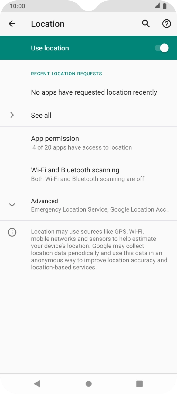 Press App permission. Press App permission.