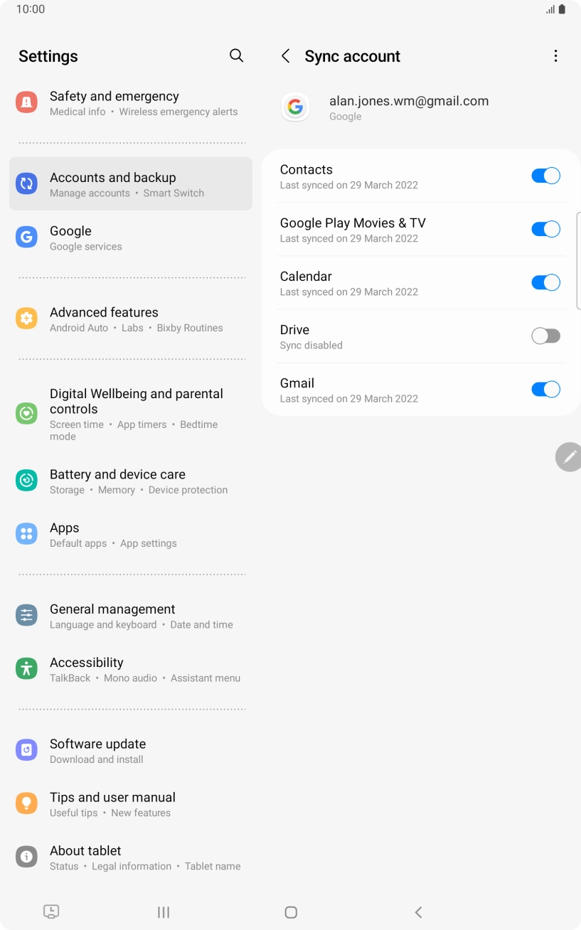 Press the Home key to return to the home screen.