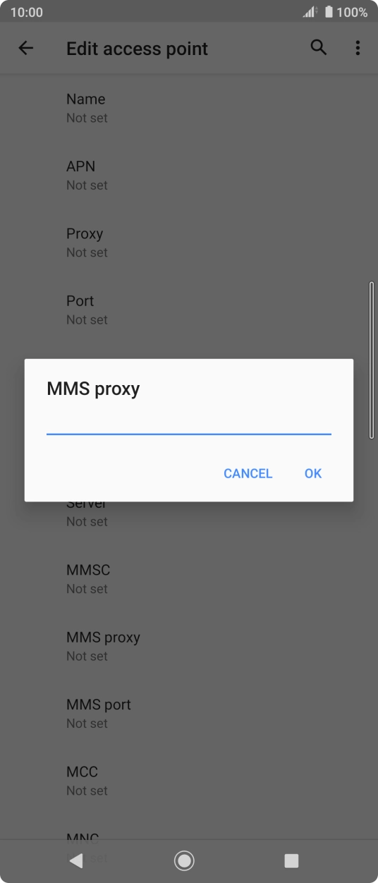 Key in http://mmsc.mms.o2.co.uk:8002 and press OK.