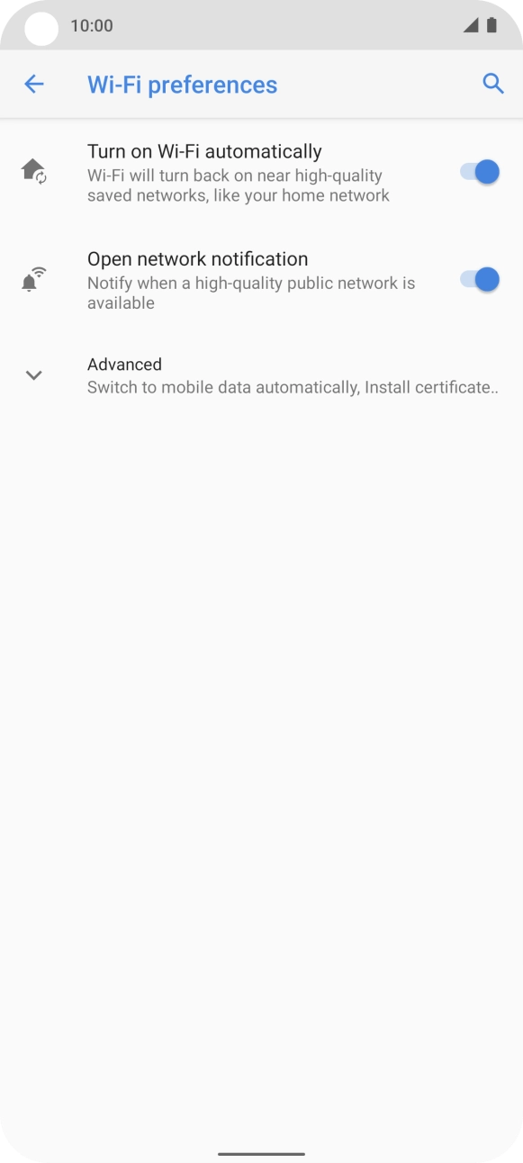Press Advanced. Press Advanced.