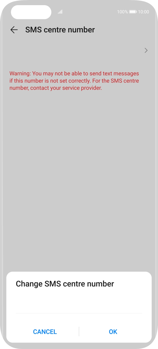 Key in +447802000332 and press OK.