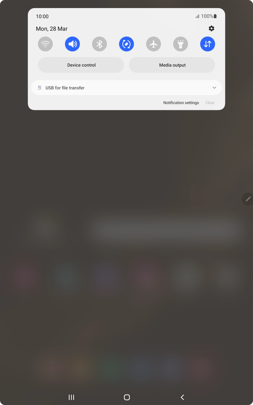 Press the drop down list.