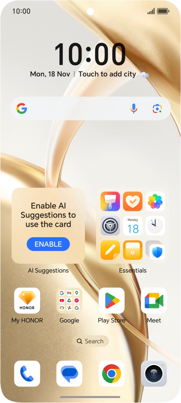 Slide two fingers downwards starting from the top of the screen. Slide two fingers downwards starting from the top of the screen.