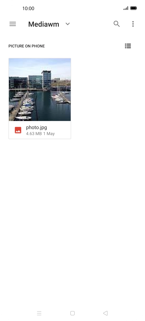 Press the required file. Press the required file.