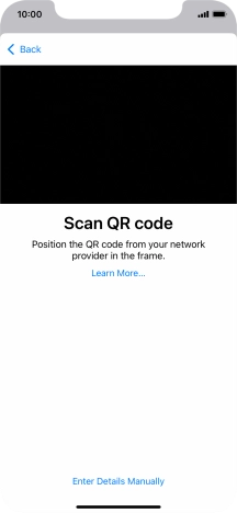 Place the QR code you've received inside the phone camera frame to scan the code.