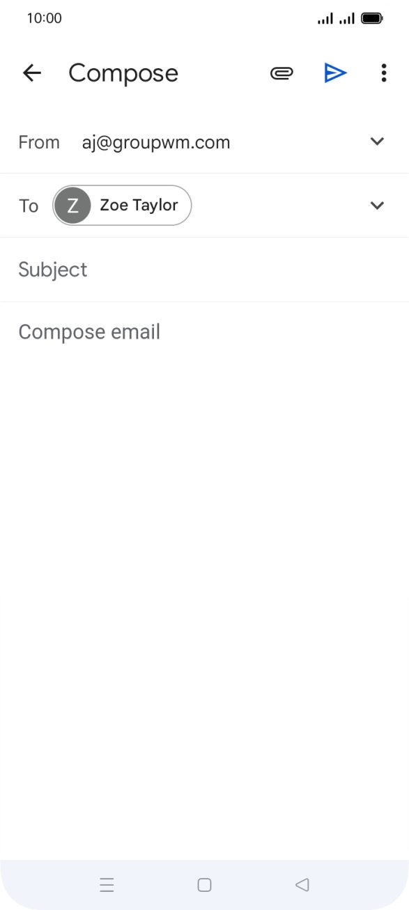 Press Subject and key in the required subject.