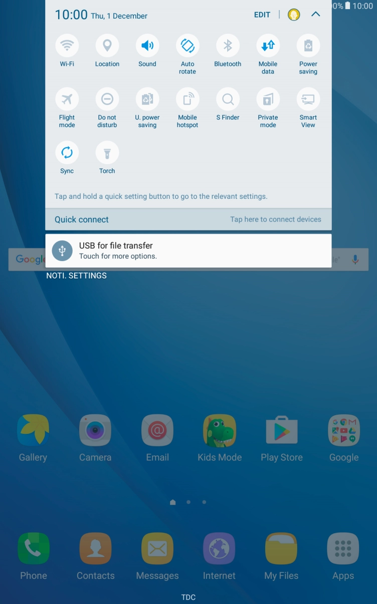 Press Flight mode to turn the function on or off.