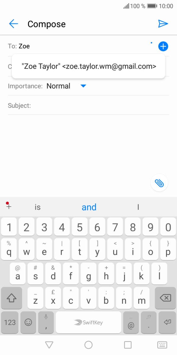 Press the required contact.